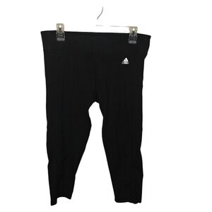 Adidas Climalite Capri Pants-Womens-Large-Black‎